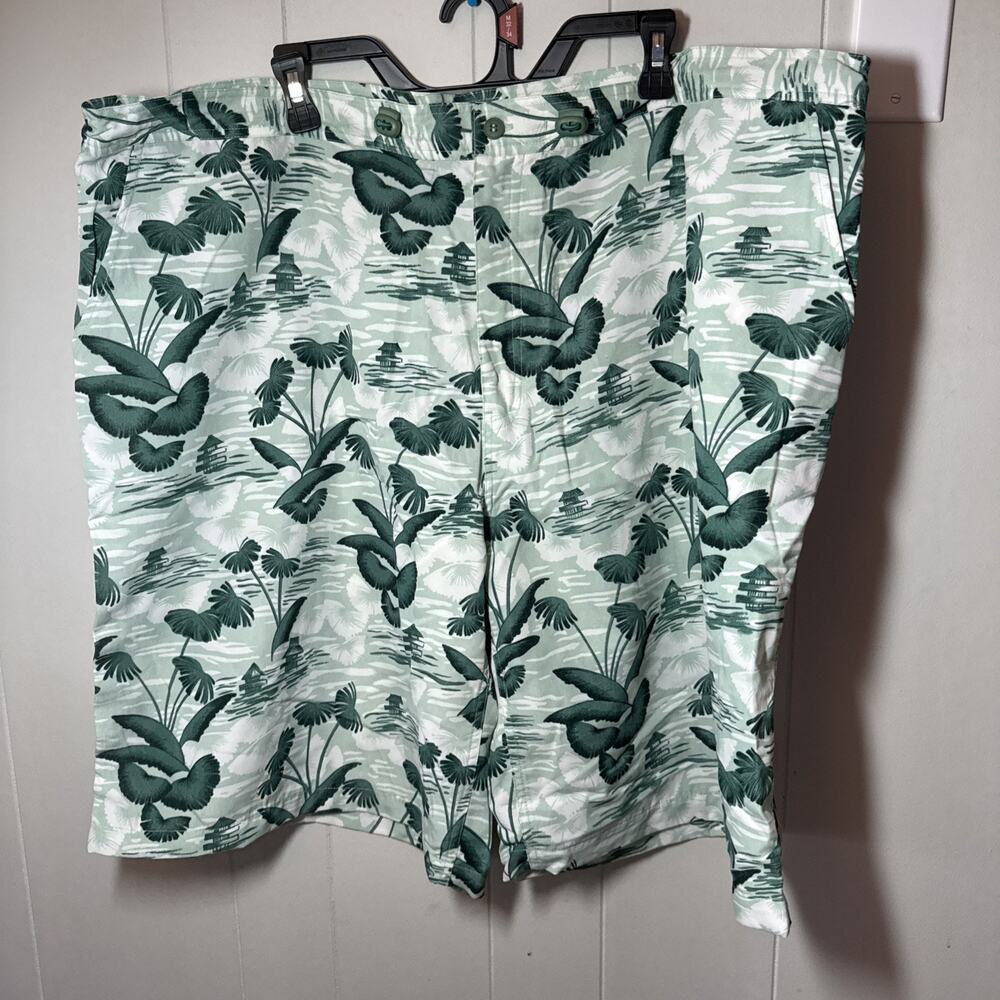 Claudio Nucci Mens 3X 48-50 Tropical Floral Pagoda Print Shorts Adjustable V5